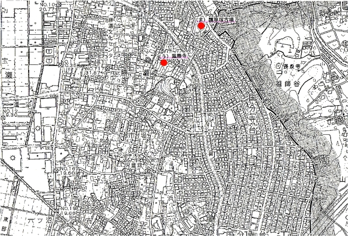 擬木柱案内図その6　国分寺台・勝瀬