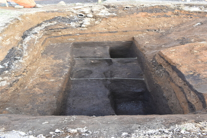 相模国分寺跡第12次発掘調査　No.1調査区（西から）