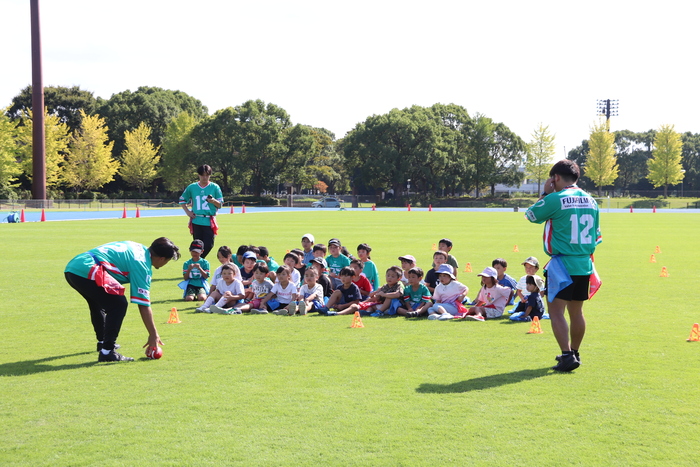 「富士フイルム海老名ミネルヴァAFC」フラッグフットボール体験会イメージ