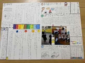 中新田小学校研修参加者の発表原稿画像