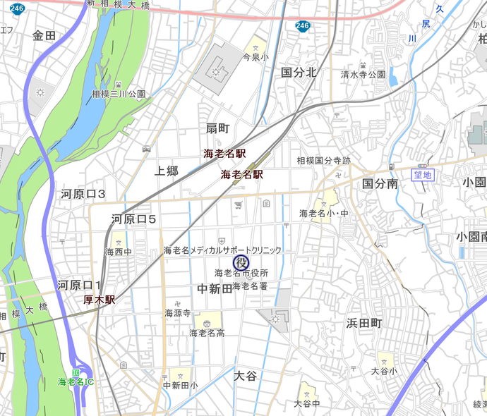 市役所周辺地図