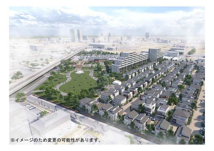 中新田丸田地区土地区画整理事業（イメージ）