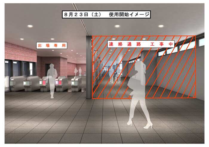 2階改札イメージ