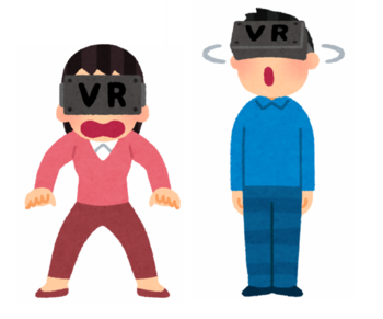 VRゴーグル体験中の男女